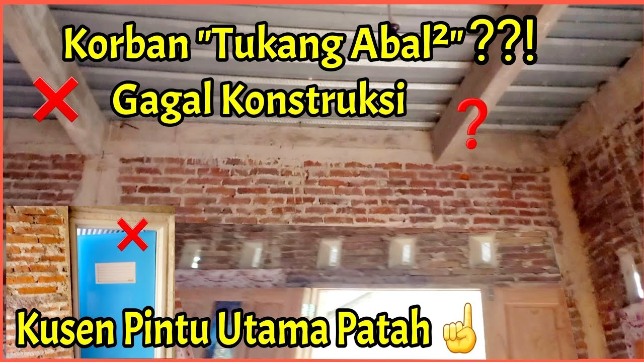 Rumah Gagal Konstruksi asal jadi tanpa memikirkan resiko - pelajaran untuk kita semua
