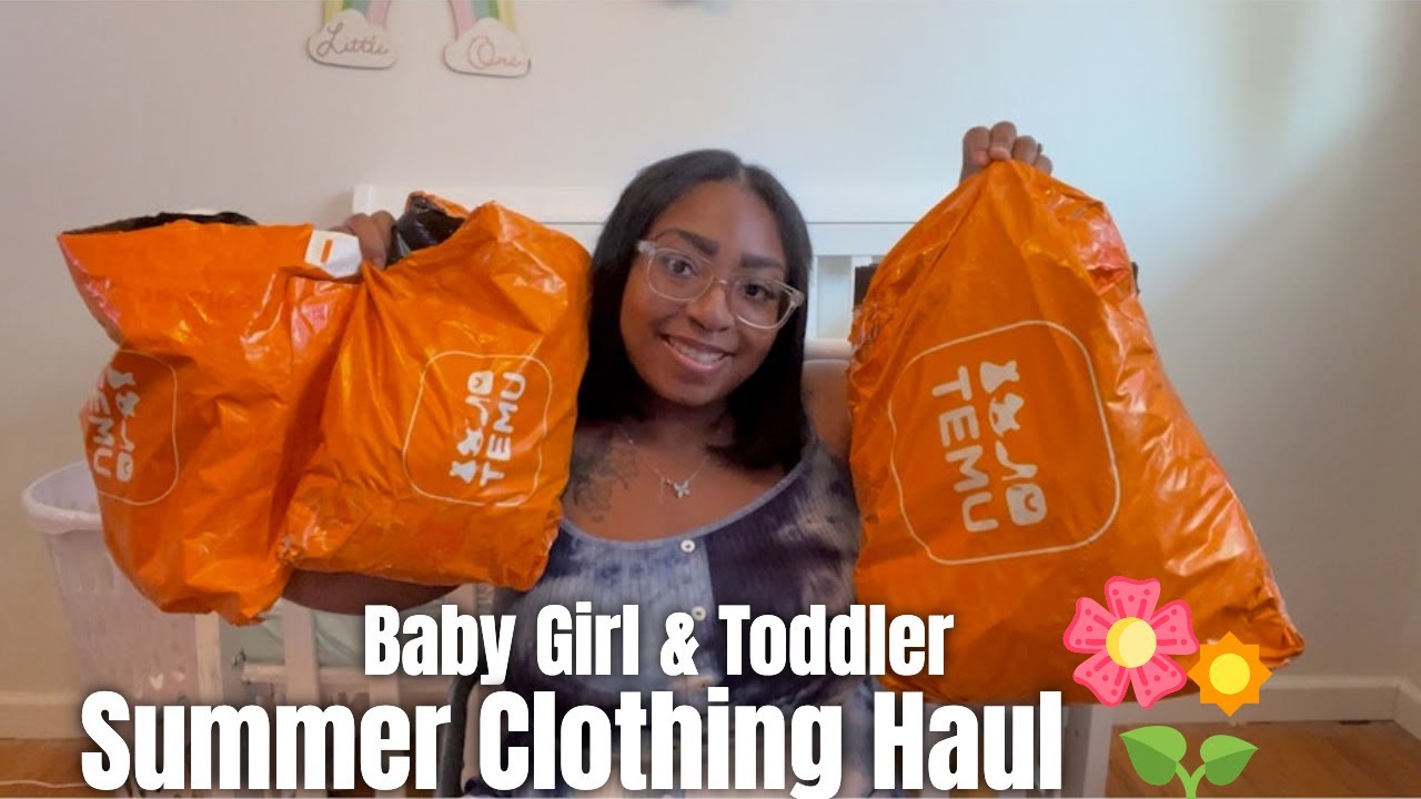 Temu Baby Girl & Toddler Girl Summer Clothing Haul | Very Affordable & Cute!!