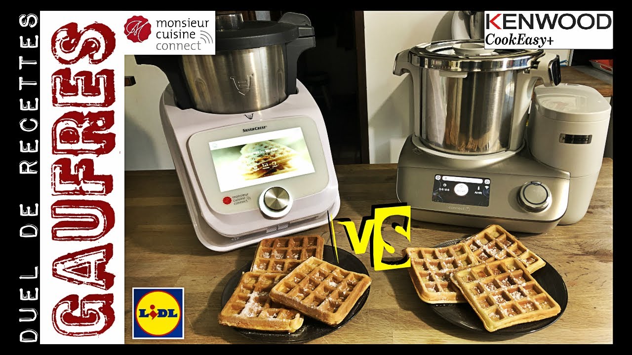 DUEL DE RECETTES : GAUFRES ( KENWOOD CookEasy+ VS Monsieur cuisine connect par Sand Cook&Look )