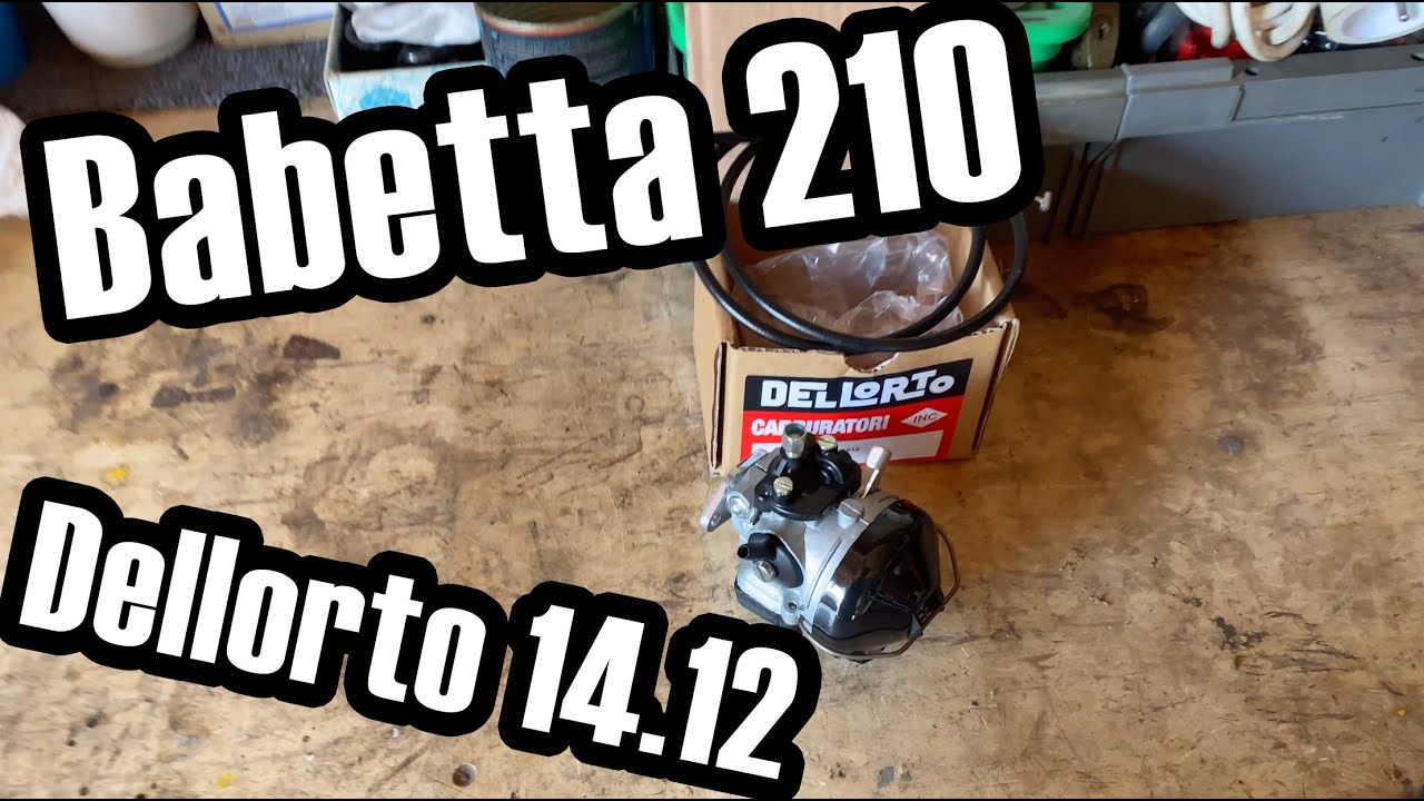 Babetta 210 Dellorto 14.12 - opět další dellorto do báby !!! ⚙️