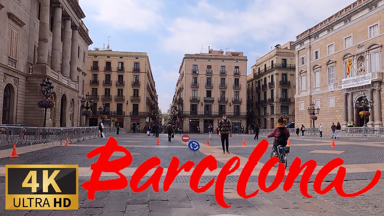 DRIVING BARCELONA Part II Old City - Ciutat Vella, CATALU&Ntilde;A, SPAIN I 4K 60fps