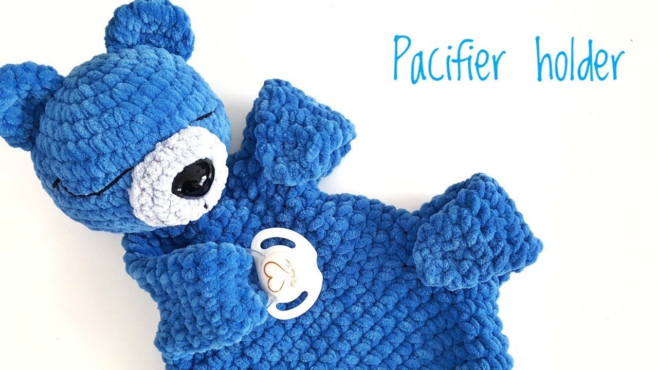 How to crochet teddy pacifier holder Part 2 / BIG helper for you and your baby during nights