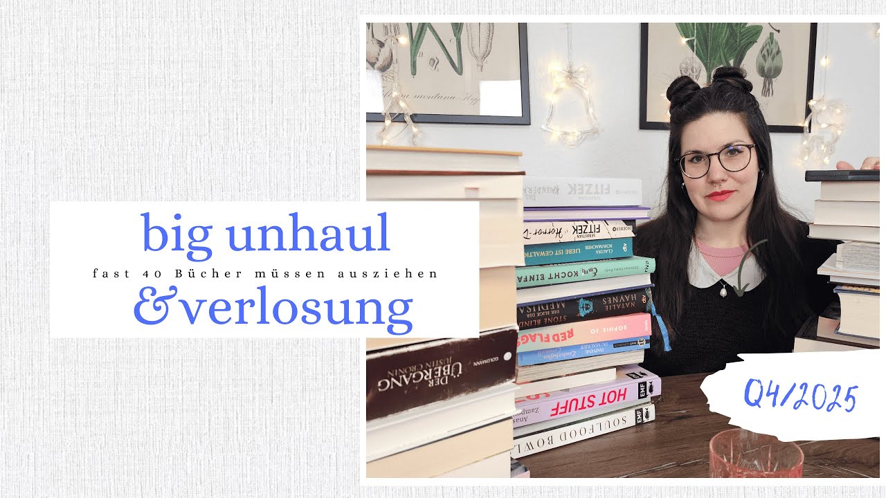 BIG UNHAUL Q4/2025 📚 40 Bücher suchen ein neues Zuhause + Verlosung beendet 📖🎁🥳