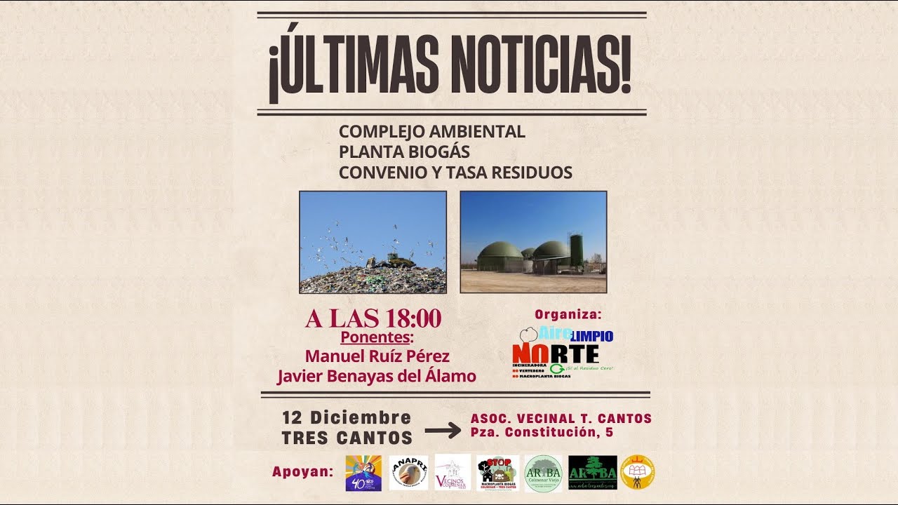 MESA INFORMATIVA: COMPLEJO AMBIENTAL, PLANTABIOG&Aacute;S, CONVENIO Y TASA DE RESIDUOS