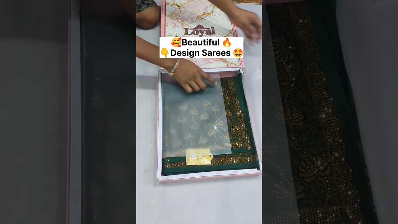 new model sarees / party wear saree everyone will like such a beautiful saree design #shorts #sar...