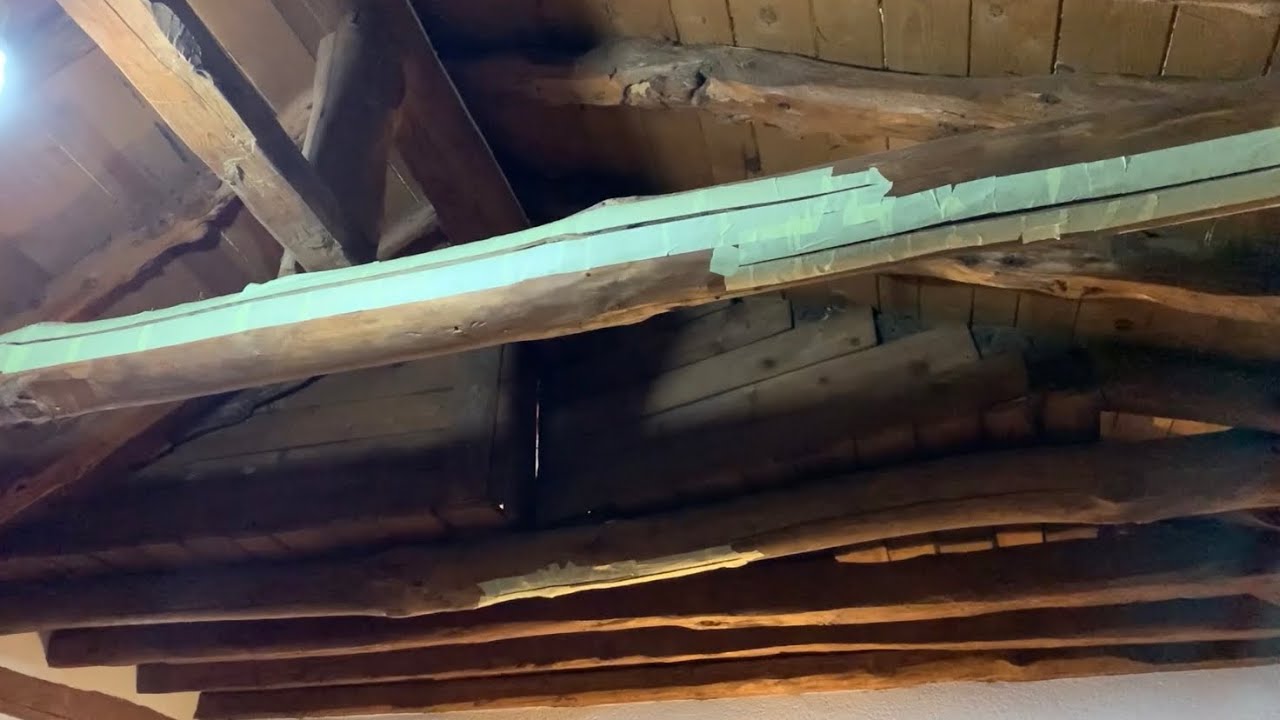 Como tapar grietas en vigas de madera antiguas para poderlas pintar y que nos queden bonitas