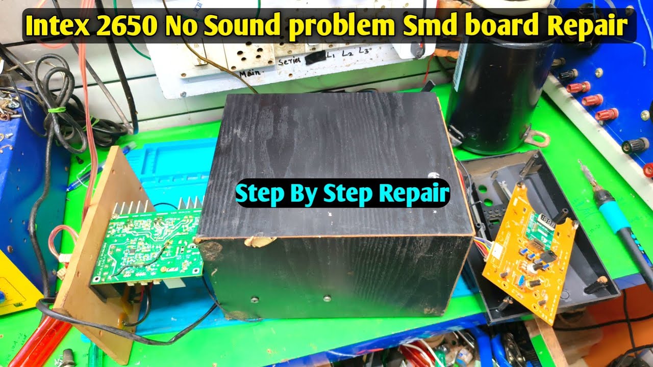 intex 4.1 Home Theater Repair No Sound Problem Solution | How to Repair Home Theater