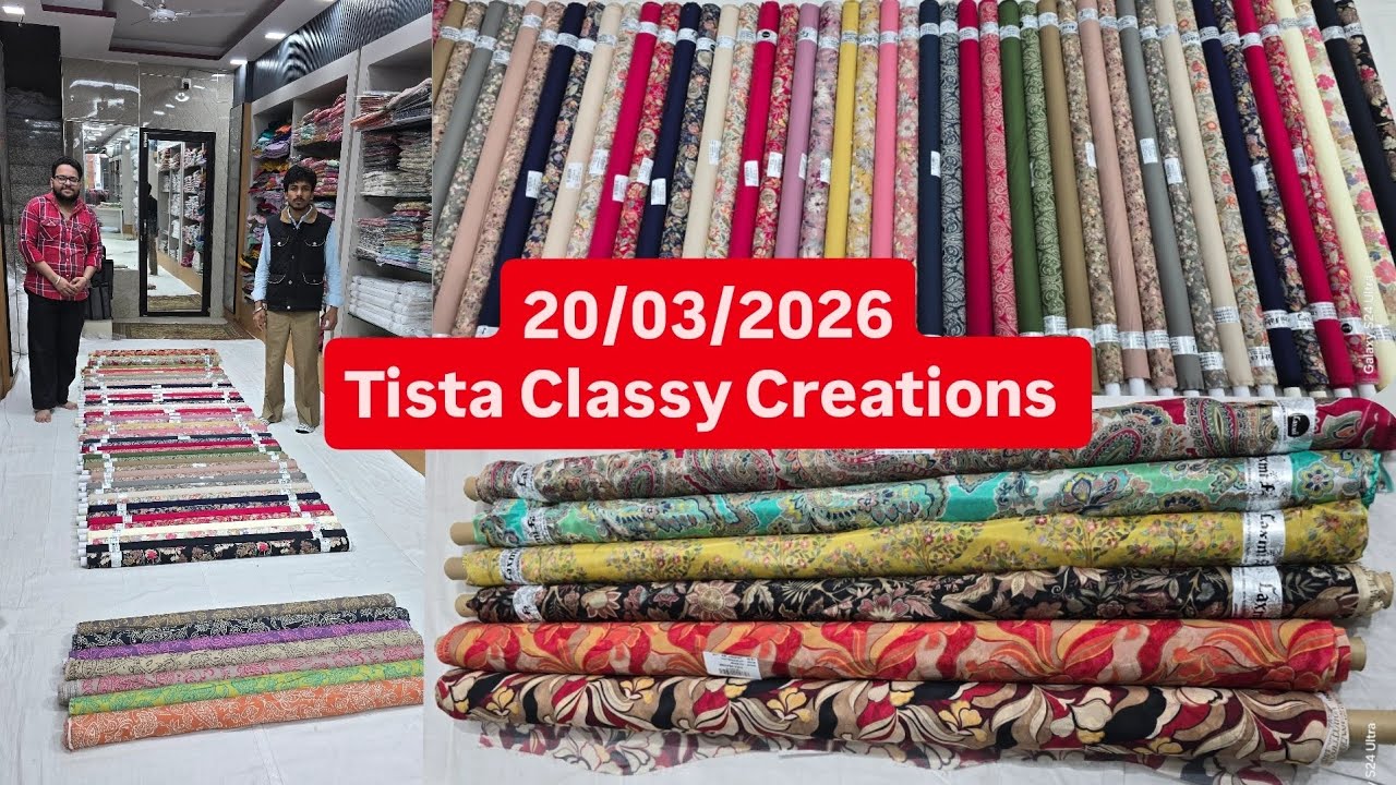 Tista Classy Collection 20/03/2026 Latest Summer Suits and party prints suit 79867-01334,85570-90019