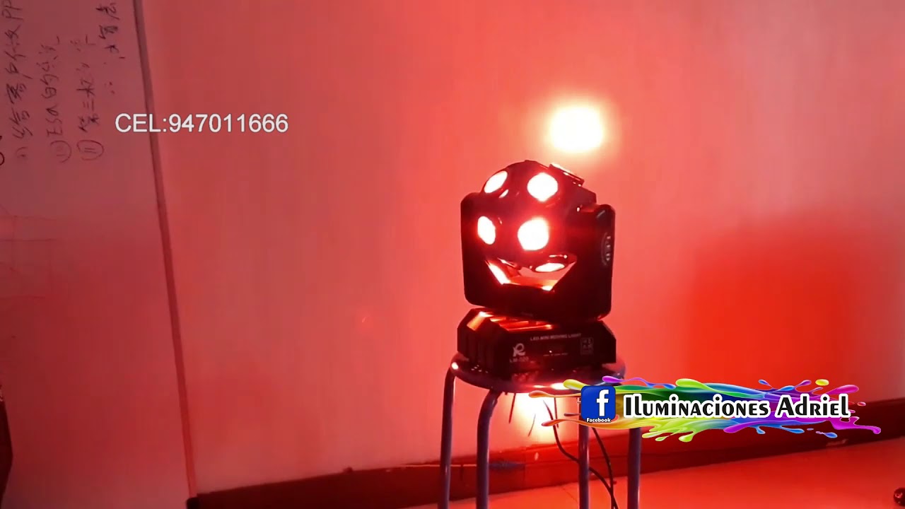 BOLA LOCA 12 X 10W RGBW DMX RITMICO AUTOMÁTICO ( ILUMINACIONES ADRIEL)