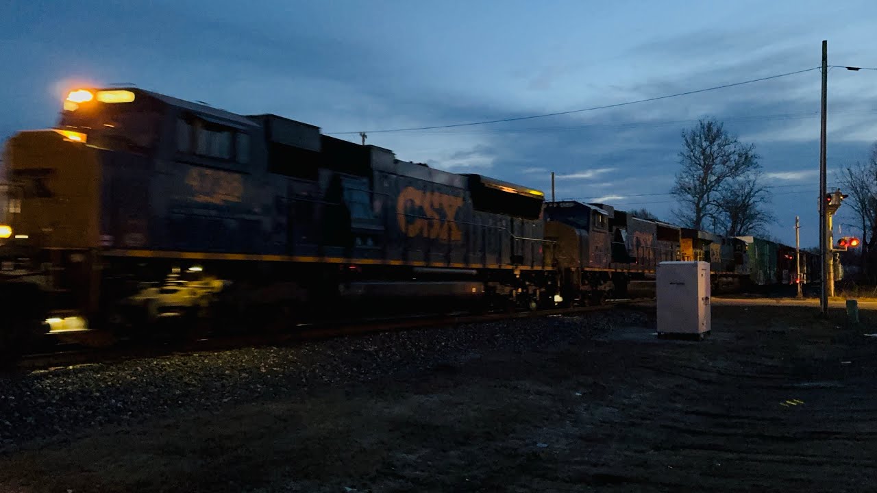 CSX 4738 Sounds Off K5LA Horn In The Distance on M327-03 in Jenison, MI | 03/03/26