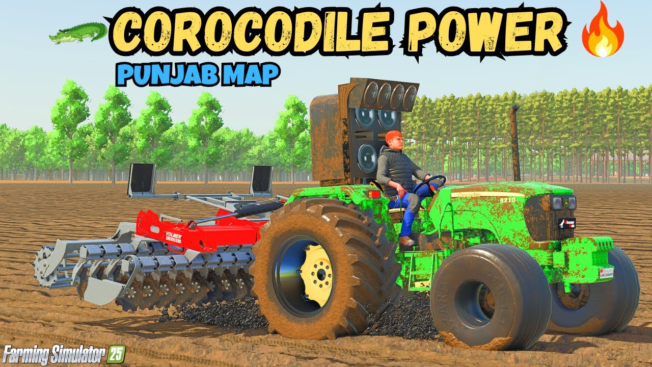 COROCODILE JHOTA AA GIYAA | PUNJAB MAP | FARMING SIMULATOR 25