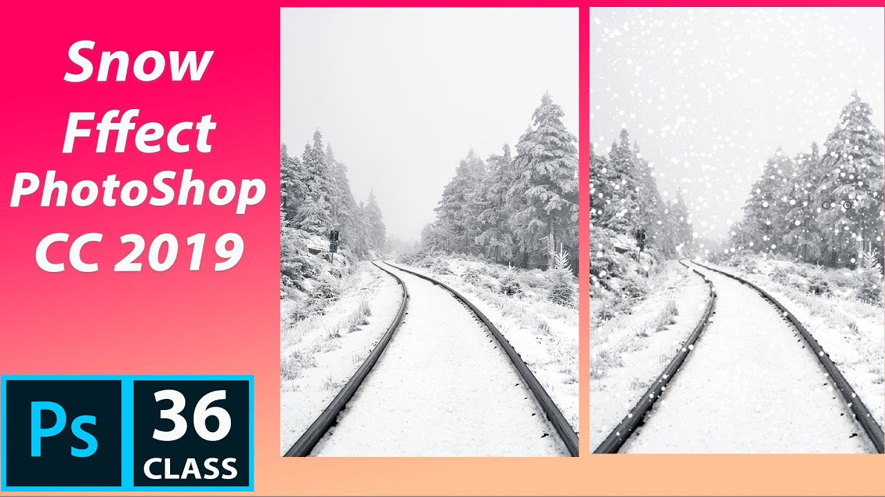 SNOW EFFECT in PhotoShop CC 2019 | PhotoShop Tutorial for beginner in Hindi