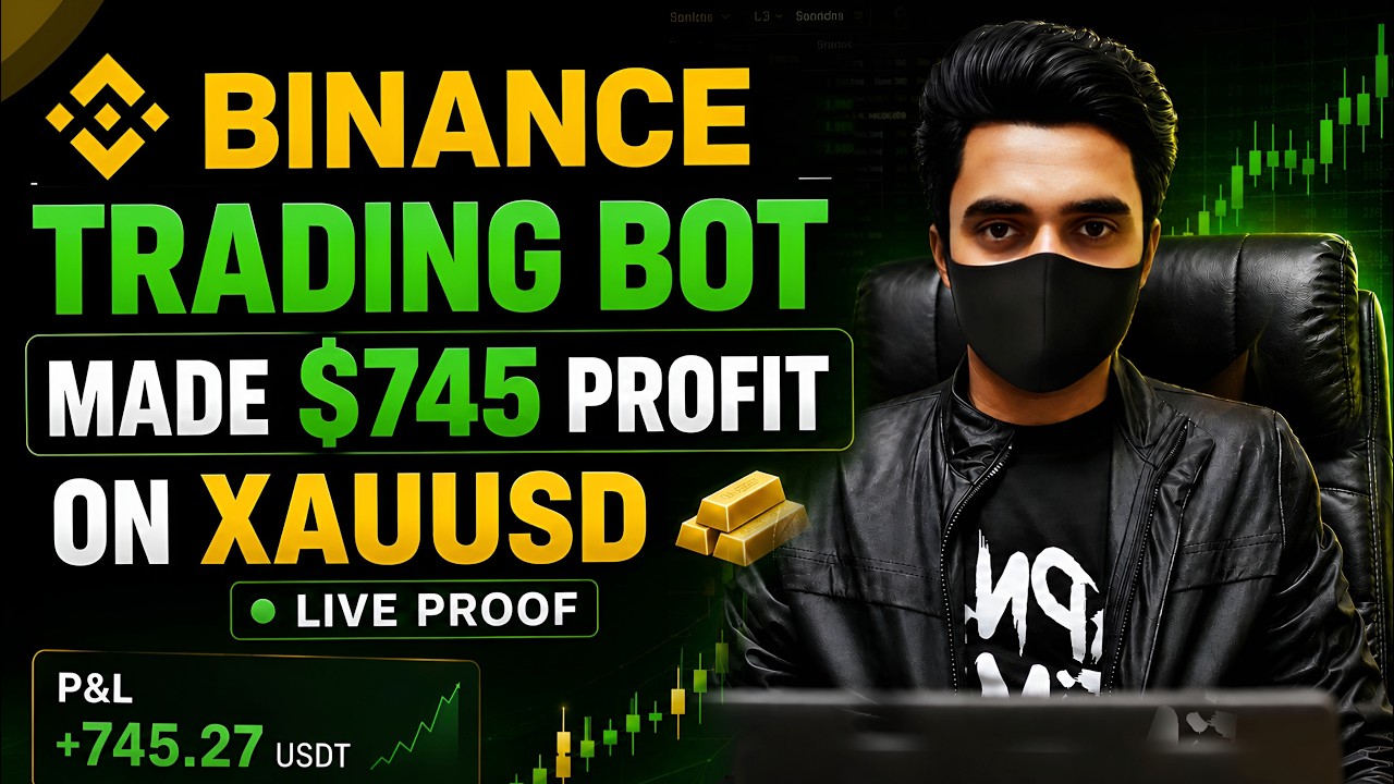 Binance Trading Bot Made $745 Profit On XAUUSD Gold | Binance Gold Trading
