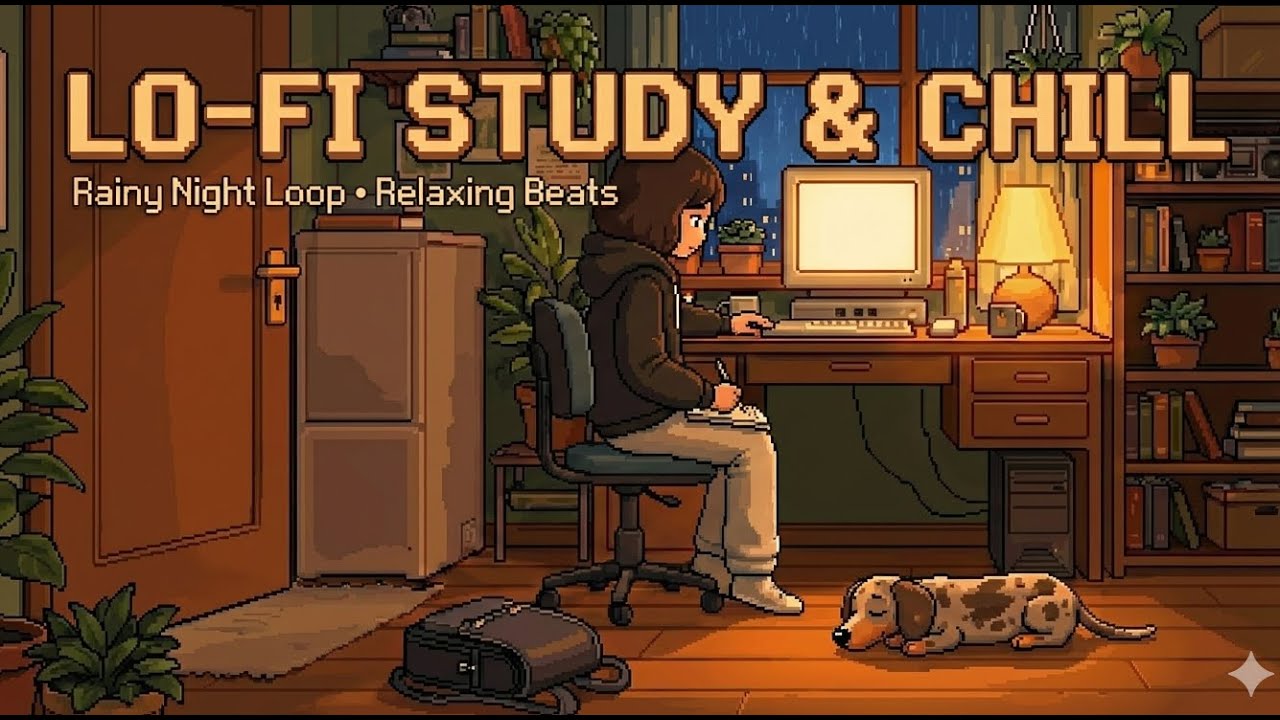 🌧️ COZY RAINY NIGHT • Lo-Fi Hip Hop Mix [4K] • Beats to Study & Relax