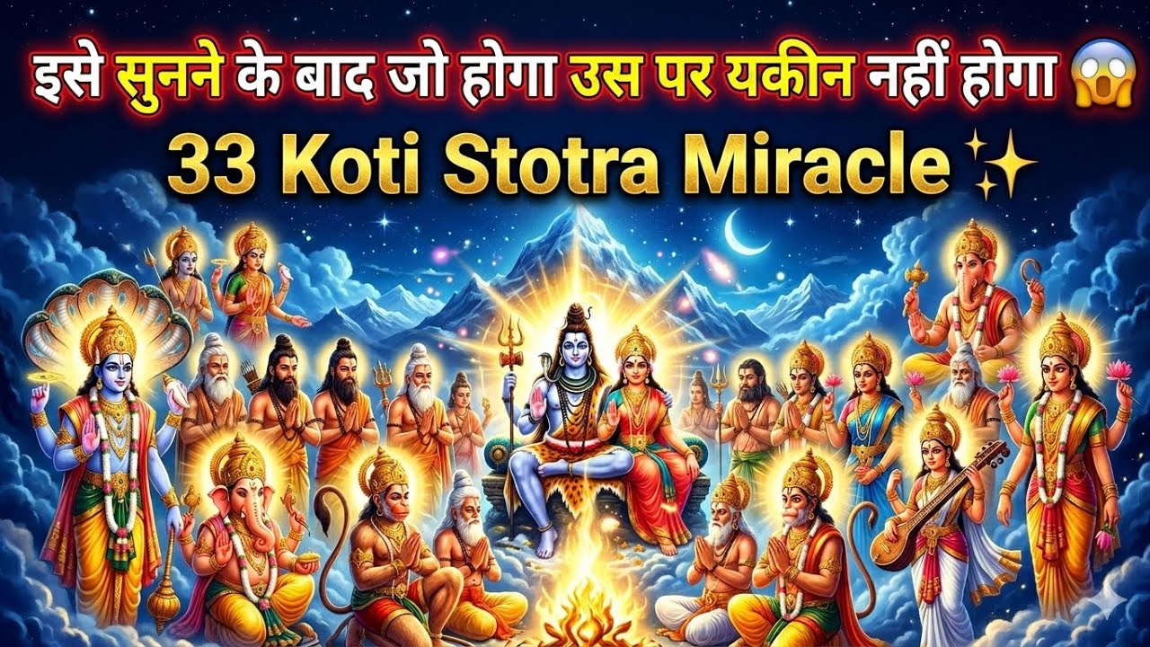 इसे सुनने के बाद जो होगा उस पर यकीन नहीं होगा 😱 | 33 Koti Stotra Miracle