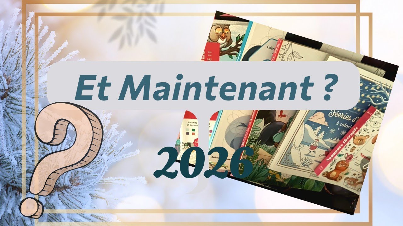 Coloriages terminés de Décembre |✨objectifs pour 2026✨
