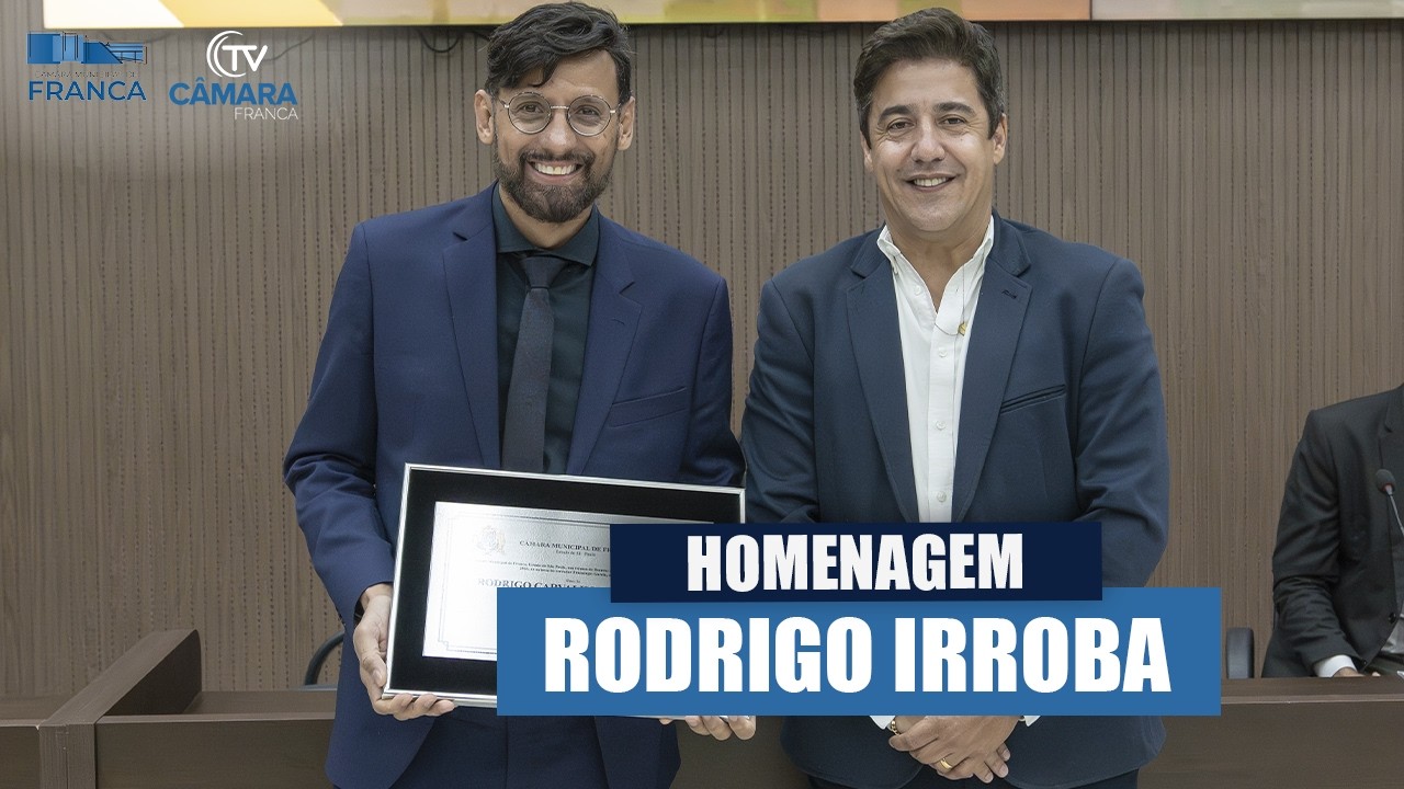 Câmara de Franca celebra empreendedorismo com título de cidadão francano a Rodrigo Carvalho