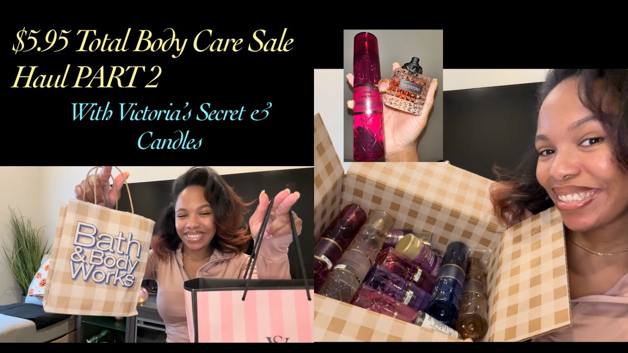 $5.95 BATH & BODY WORKS TOTAL BODY CARE SALE HAUL PART 2 // VS, CANDLES, LUXURY DUPES & CHIT CHAT 💜🤎