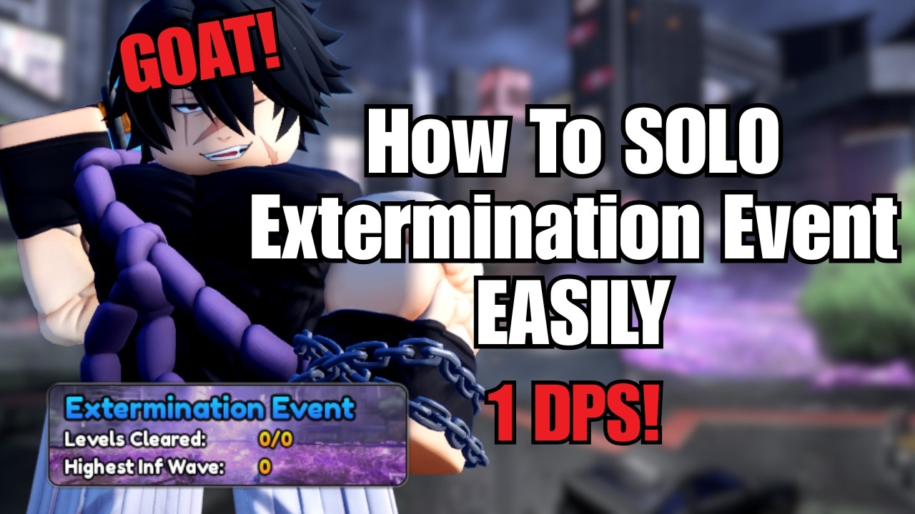1 DPS!! How To Solo New Extermination Event Dungeon EASILY in Anime Vanguards Update 14.0