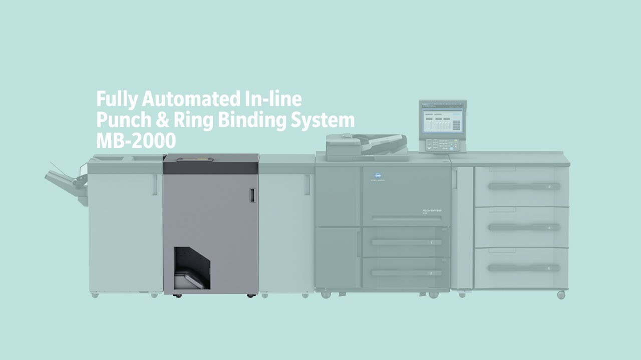 Max MB-2000 In-Line Punch & Ring Binding Unit