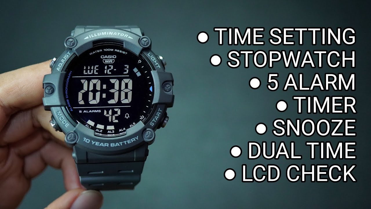 TUTORIAL SETTING LENGKAP CASIO AE-1500WH‼️
