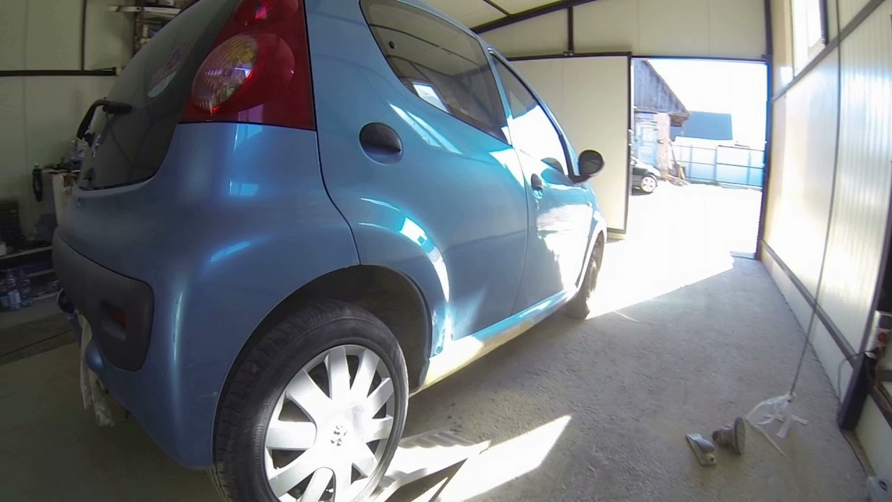 Peugeot 107 - Устранение ржавчины на уплотнителе