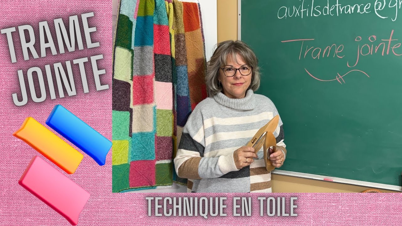 Métier à tisser- Technique de la trame jointe🌷