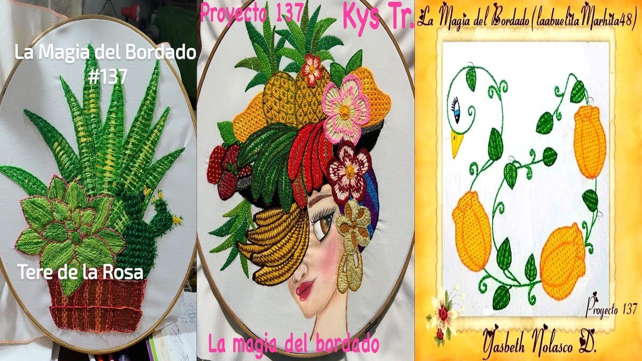 Hermosos Bordados Proyecto #137 Agosto 2024