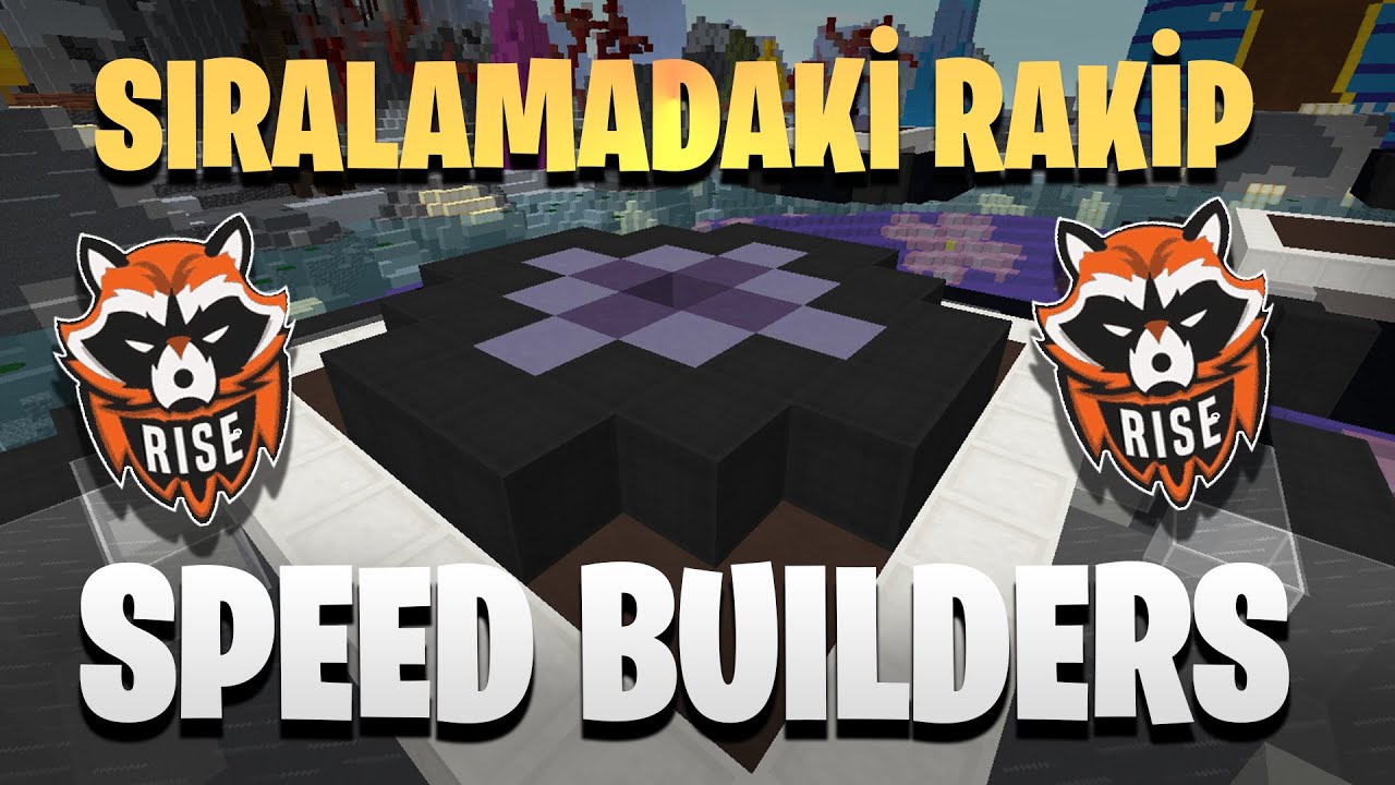 SPEED BUİLDERS 5. SİNİ 2 KERE YENDİM! | minecraft craftrise