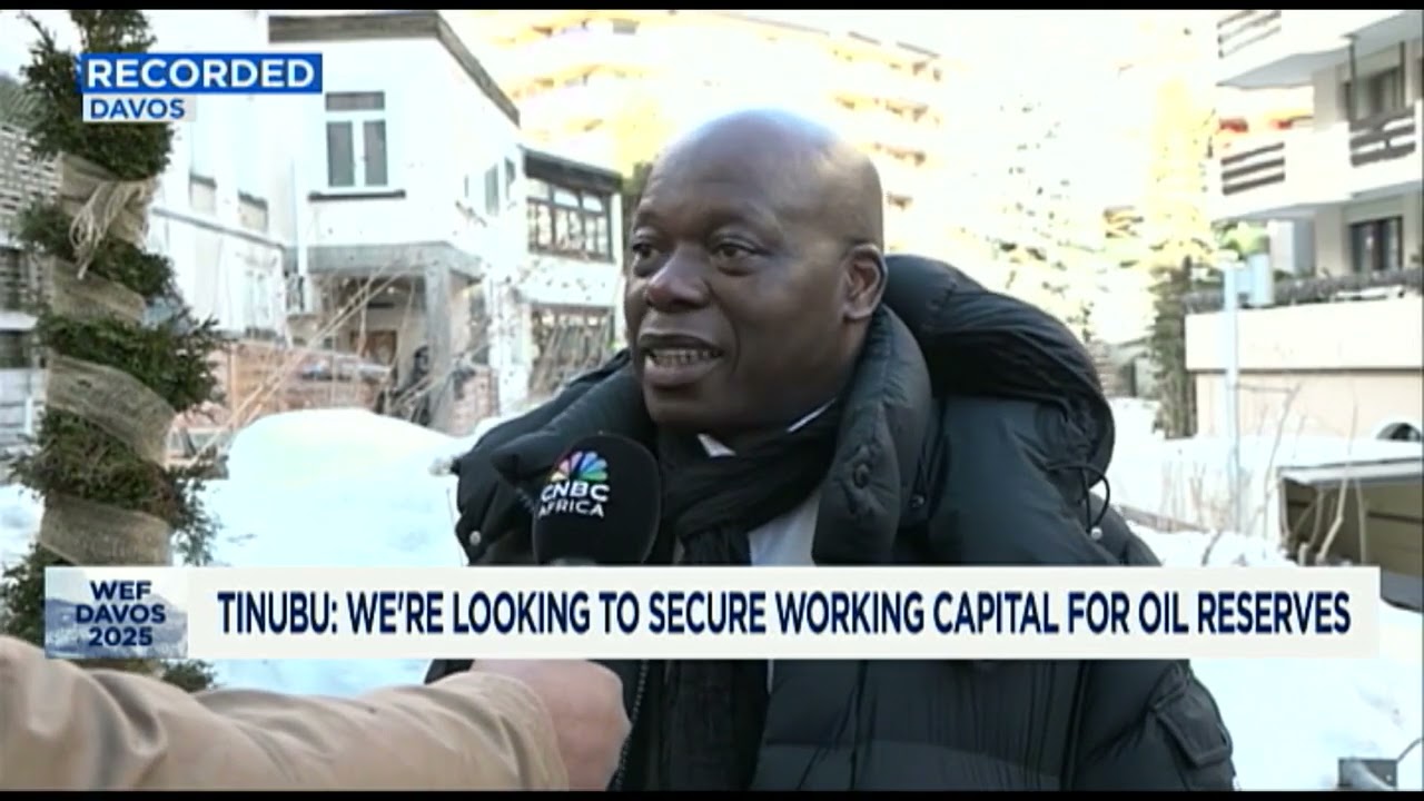 Wale Tinubu on CNBC Africa at WEF 2025 in Davos.