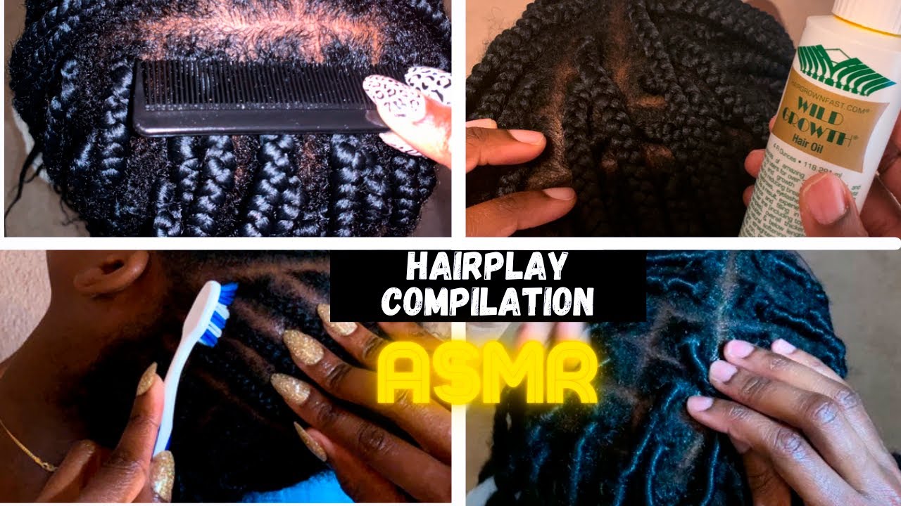 ASMR Hairplay Compilation | Scalp Scratching, Oiling Scalp, Head Massage, Scalp Brushing