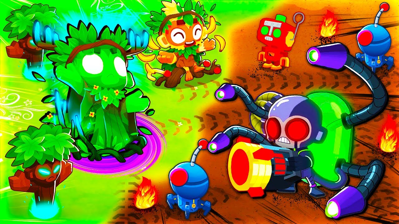 Природа против башен машин в BTD 6!
