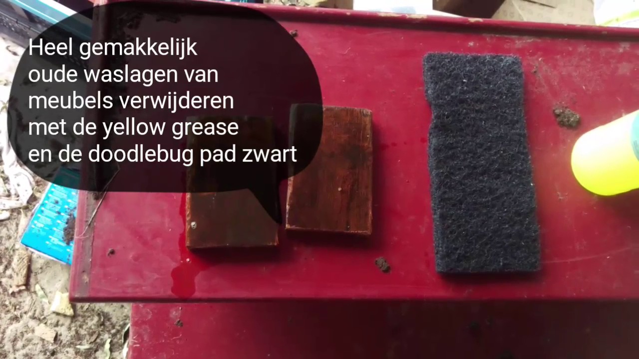 Yellow grease. waslagen verwijderen van oude kastjes