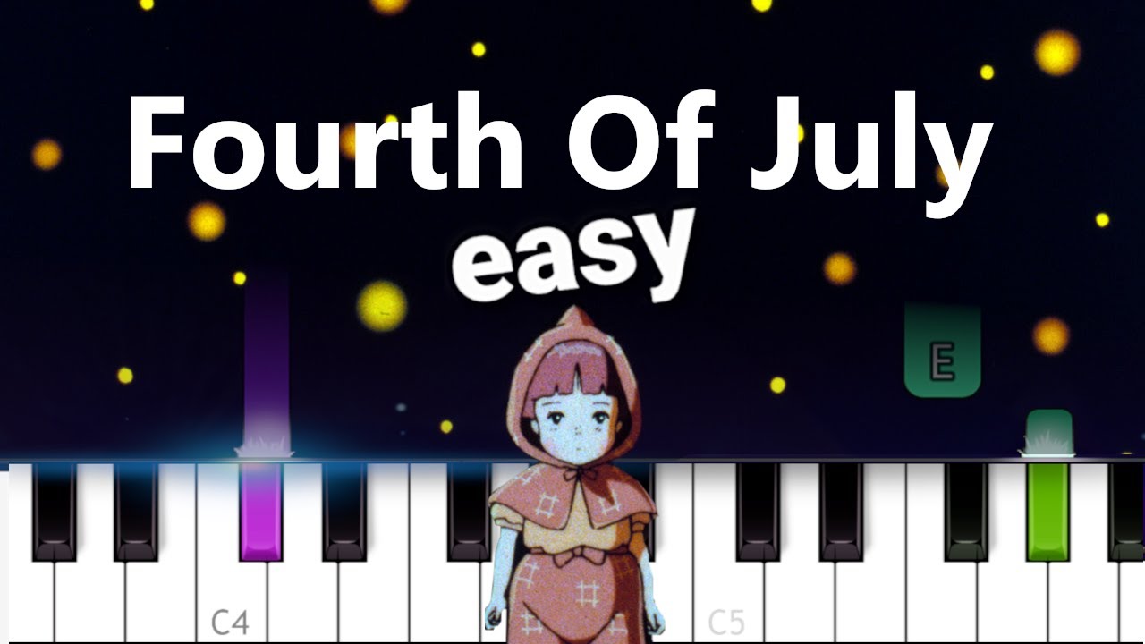 Sufjan Stevens - Fourth Of July EASY PIANO TUTORIAL