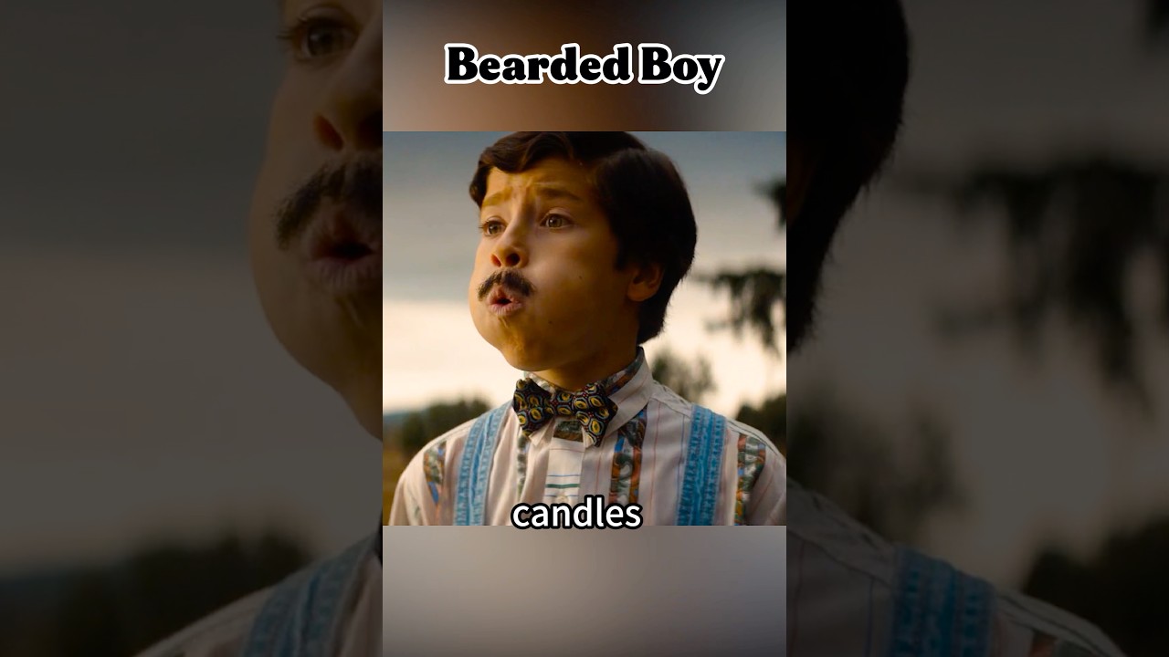 This boy was born with a beard！