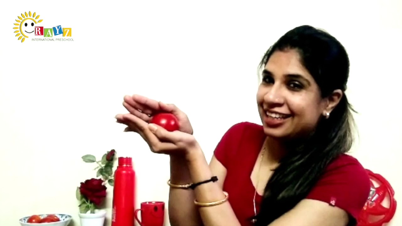 Introduction of Colour Red | Rayz International Preschool | Homeschooling