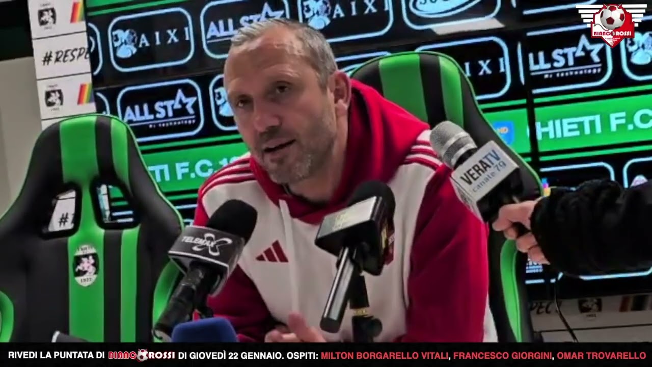 Chieti - Teramo 0-3, l'ampia conferenza stampa integrale di Marco Pomante!