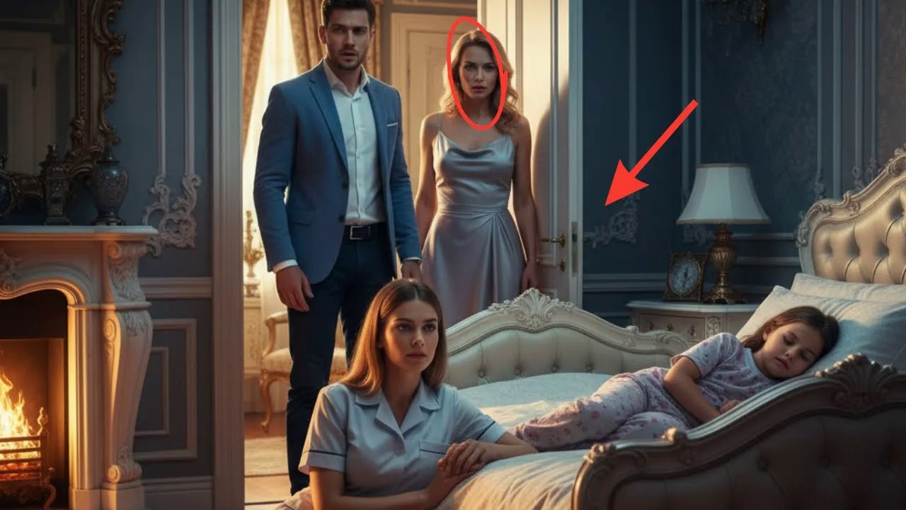 Milioner wszedł do pokoju… i zamarł, gdy zobaczył nianię śpiącą na podłodze przy jego córce!