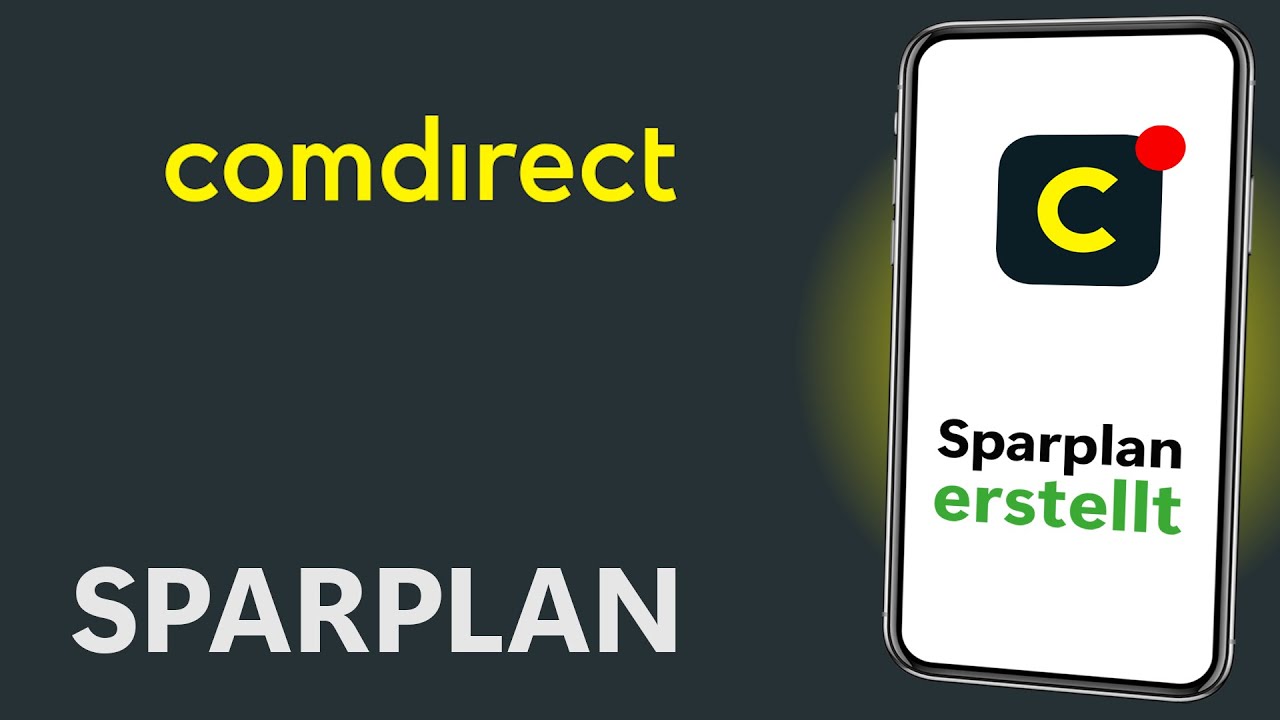 Sparplan erstellen | comdirect Tutorial