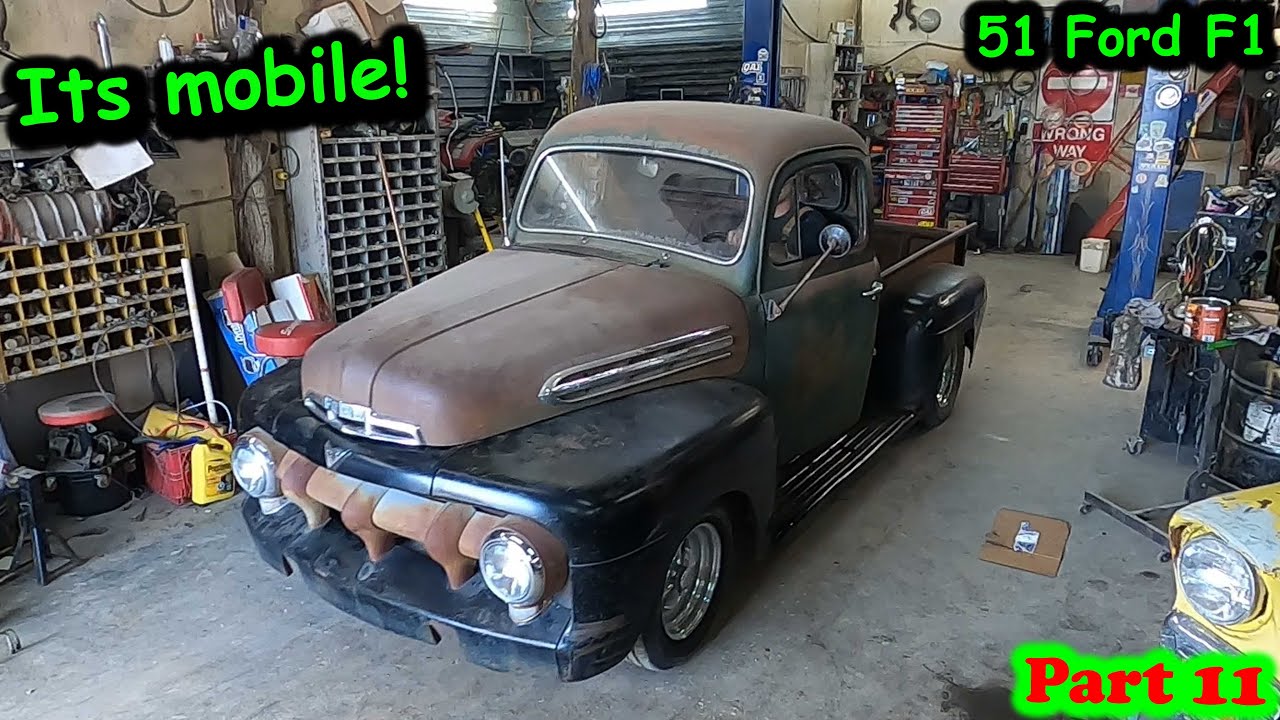 First drive sort of and how to shorten a drive shaft on Ford F1 Part 11