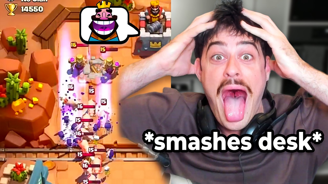 Ken losing his mind in Clash Royale for 40 minutes
