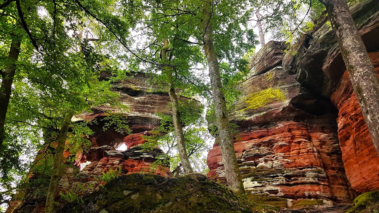 ALTSCHLOSS - Magische SANDSTEIN Fels FORMATION - PF&Auml;LZERWALD NATURPARK - MYSTISCHE FORMATION - 4k
