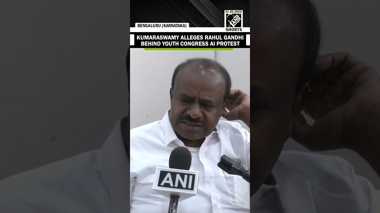 &ldquo;Under the guidance of Rahul Gandhi...&rdquo; Union Min Kumaraswamy on Youth Congress protest at AI Summit