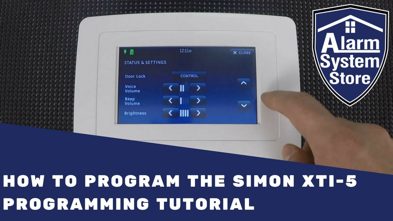 How To Program the Interlogix Simon XTi5 Programming Tutorial