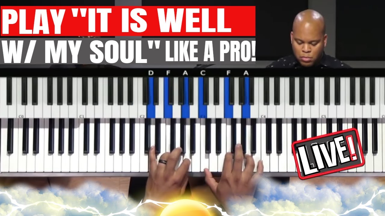 It Is Well With My Soul Piano Demonstration- Live Gospel Chords - WOW!!