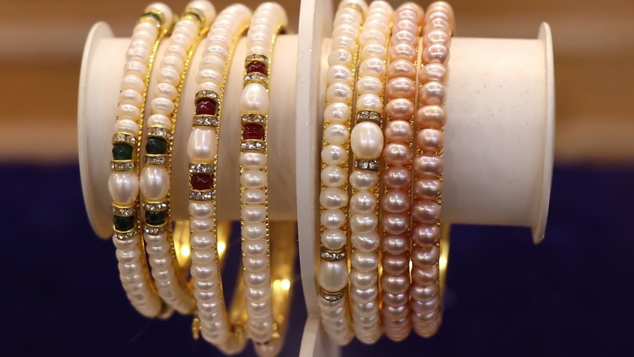 💃🏻Pearls Bangles Design || latest pearl bangles design