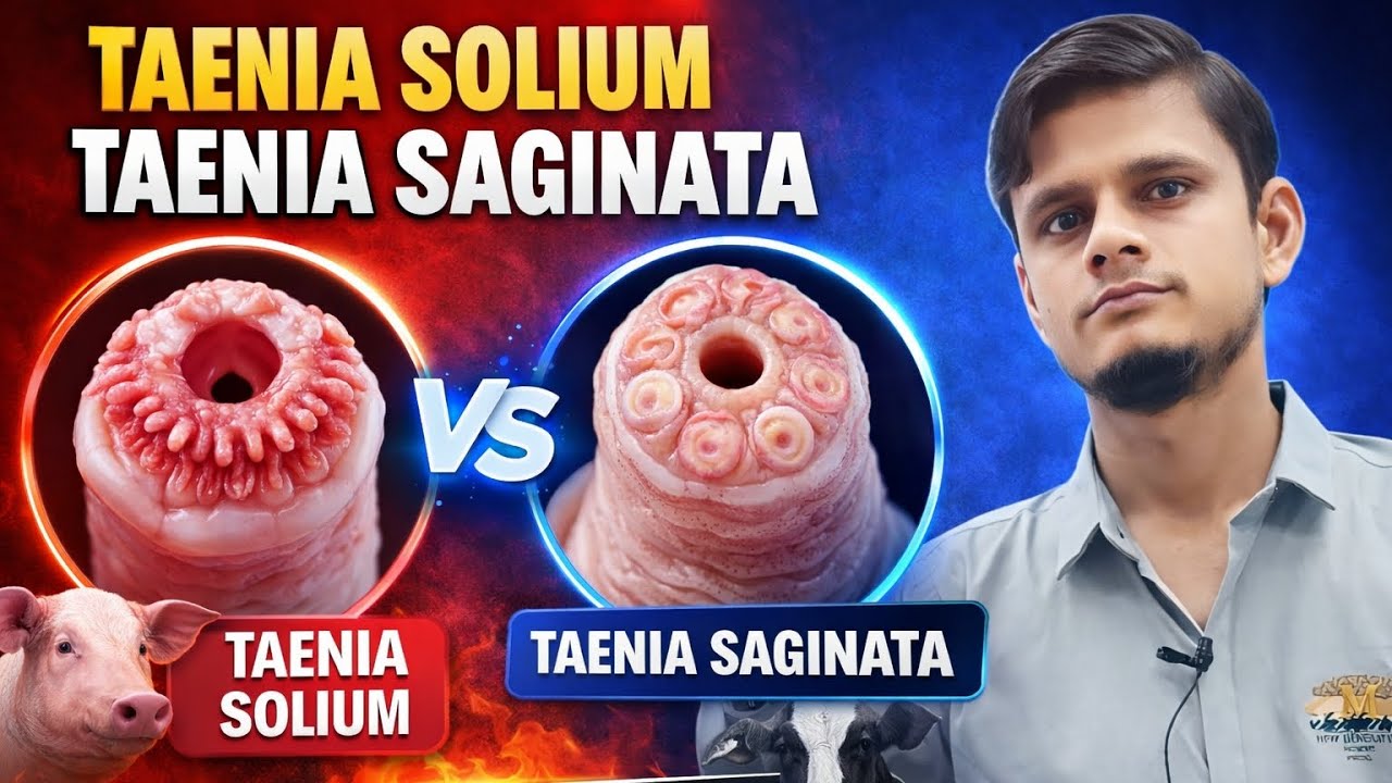 Difference between Taenia Solium and Taenia saginata 