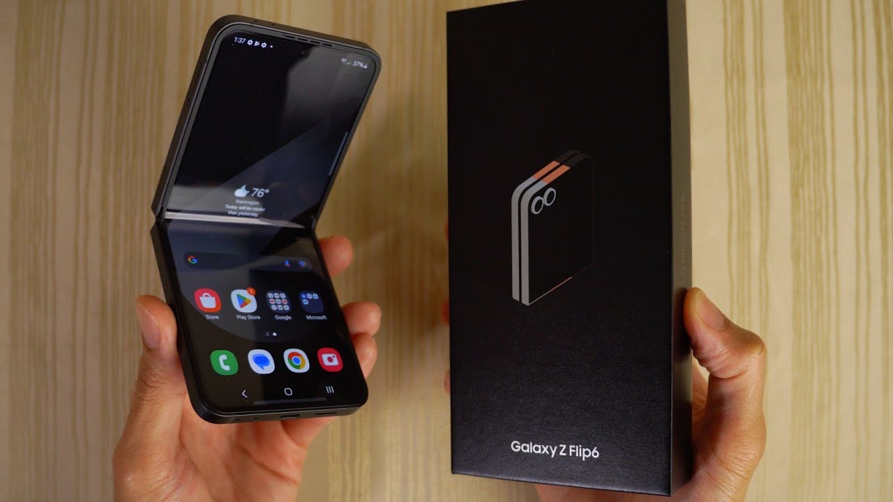 Samsung Galaxy Z Flip 6 Crafted Black - UNBOXING! 📦📱