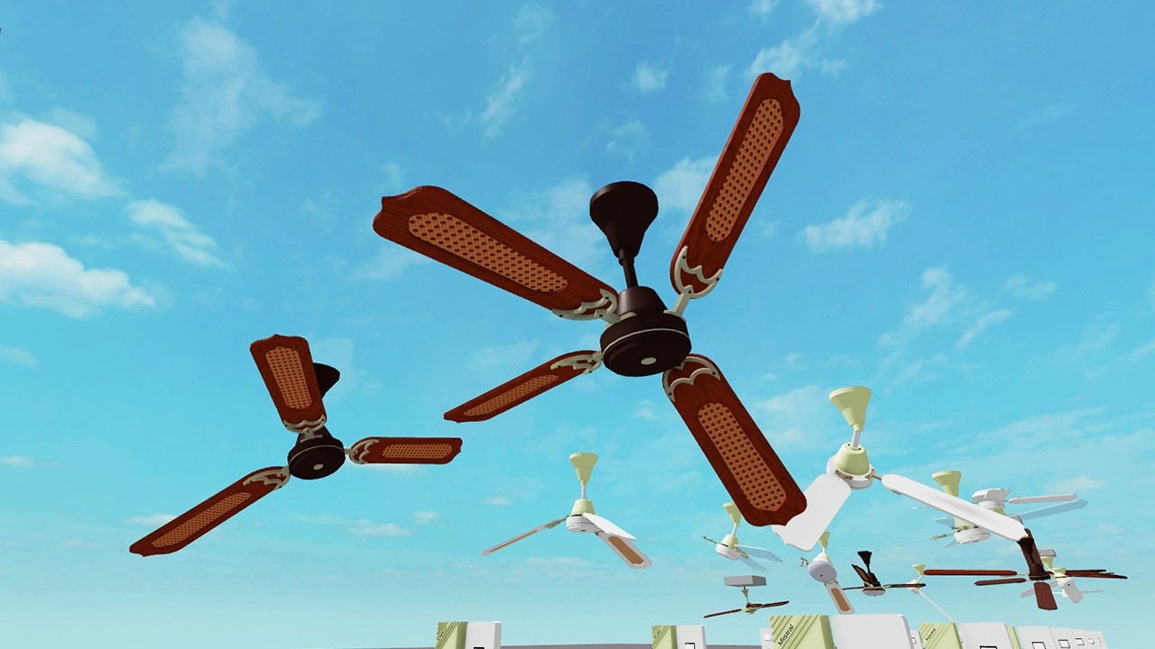 Epic Weird Ceiling Fan Wobbly Testing | Roblox