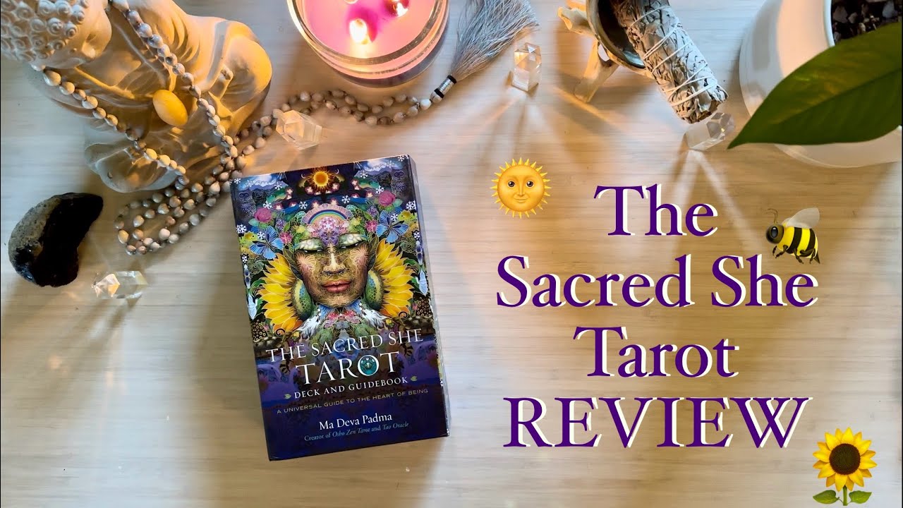 🦋🌙 THE SACRED SHE TAROT - Review, Flip-Through, Card Read 🌙🦋